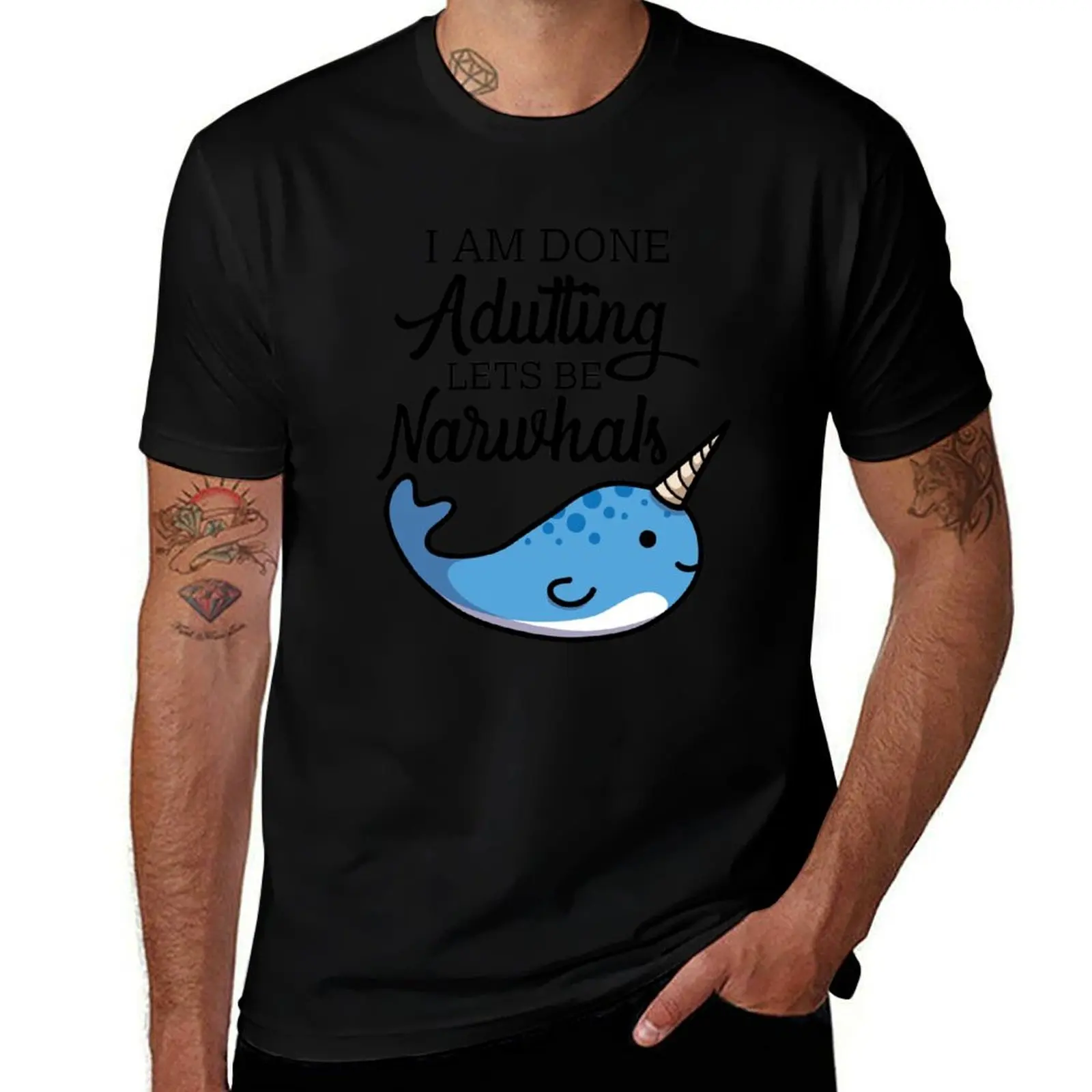 Done Adulting, Lets Be Narwhals T-Shirt man t shirt cotton high quality t shirts for man graphic funny t shirt man plain T-Shirt
Done Adulting, Lets Be Narwhals T-Shirt man t shirt cotton high quality t shirts for man graphic funny t shirt man plain T-Shirt