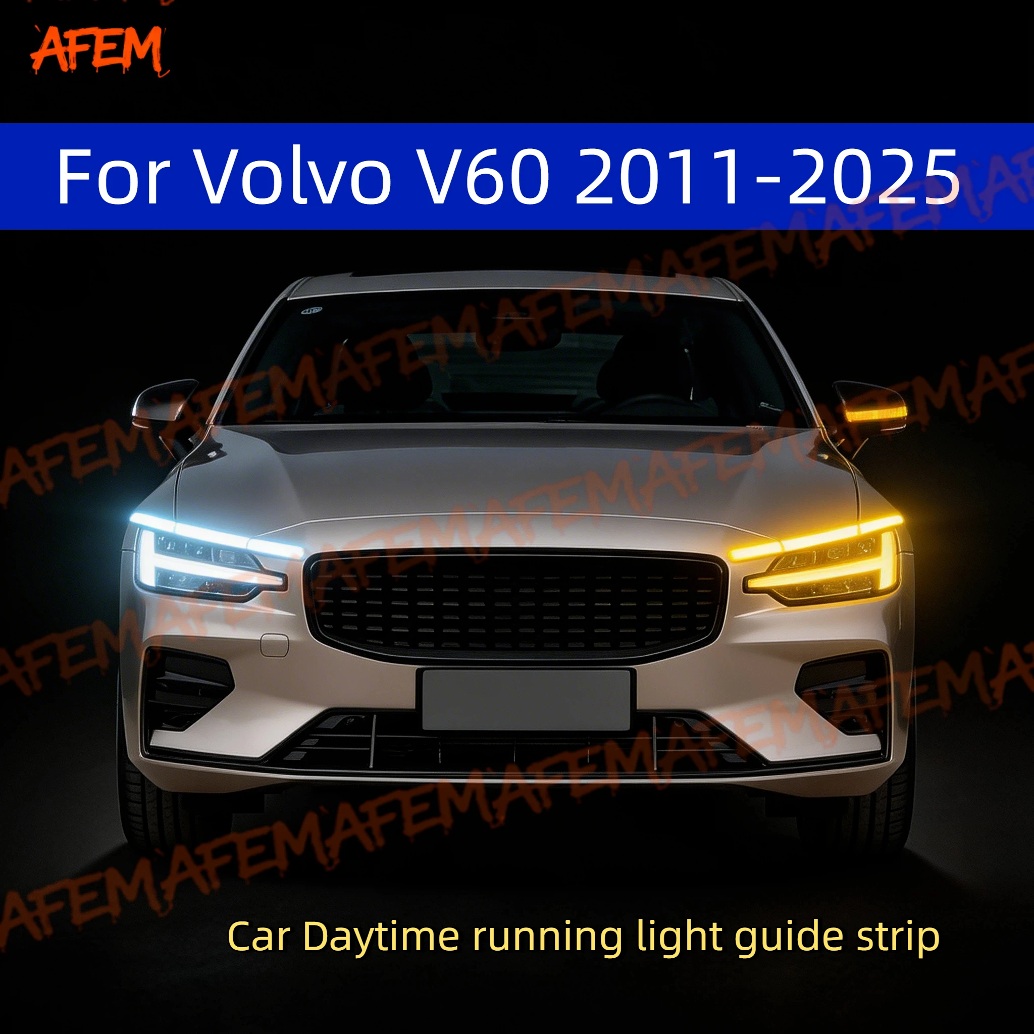 Car DRL Daytime Running Light Start Scan Style Sequential Flowing Turn Signal Light Ultra-Thin LED For Volvo V60 2011-2025
Car DRL Daytime Running Light Start Scan Style Sequential Flowing Turn Signal Light Ultra-Thin LED For Volvo V60 2011-2025
