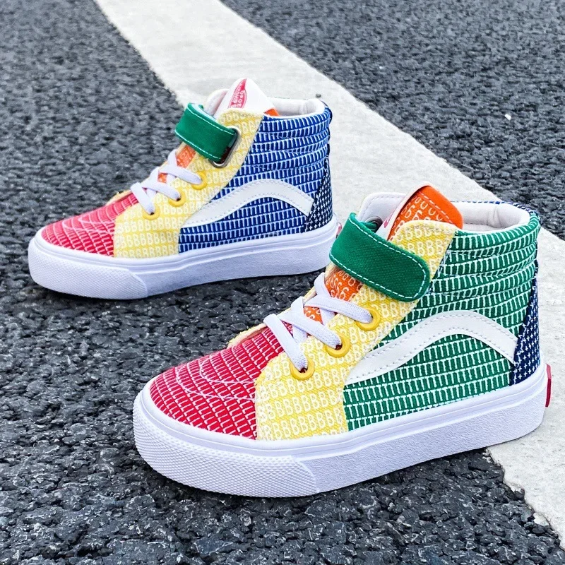 Children Spring Autumn Korean Version Plaid Candy Color Girl Cloth Shoes Canvas Shoes Color Blocked Soft Soled Boys Casual Shoes
Children Spring Autumn Korean Version Plaid Candy Color Girl Cloth Shoes Canvas Shoes Color Blocked Soft Soled Boys Casual Shoes