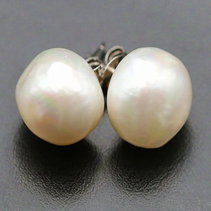 10-12 MM natural white fresh water pearl Mantou earrings Beaded Anniversary Dangle Formal Gemstone Modern Children Silver
10-12 MM natural white fresh water pearl Mantou earrings Beaded Anniversary Dangle Formal Gemstone Modern Children Silver
