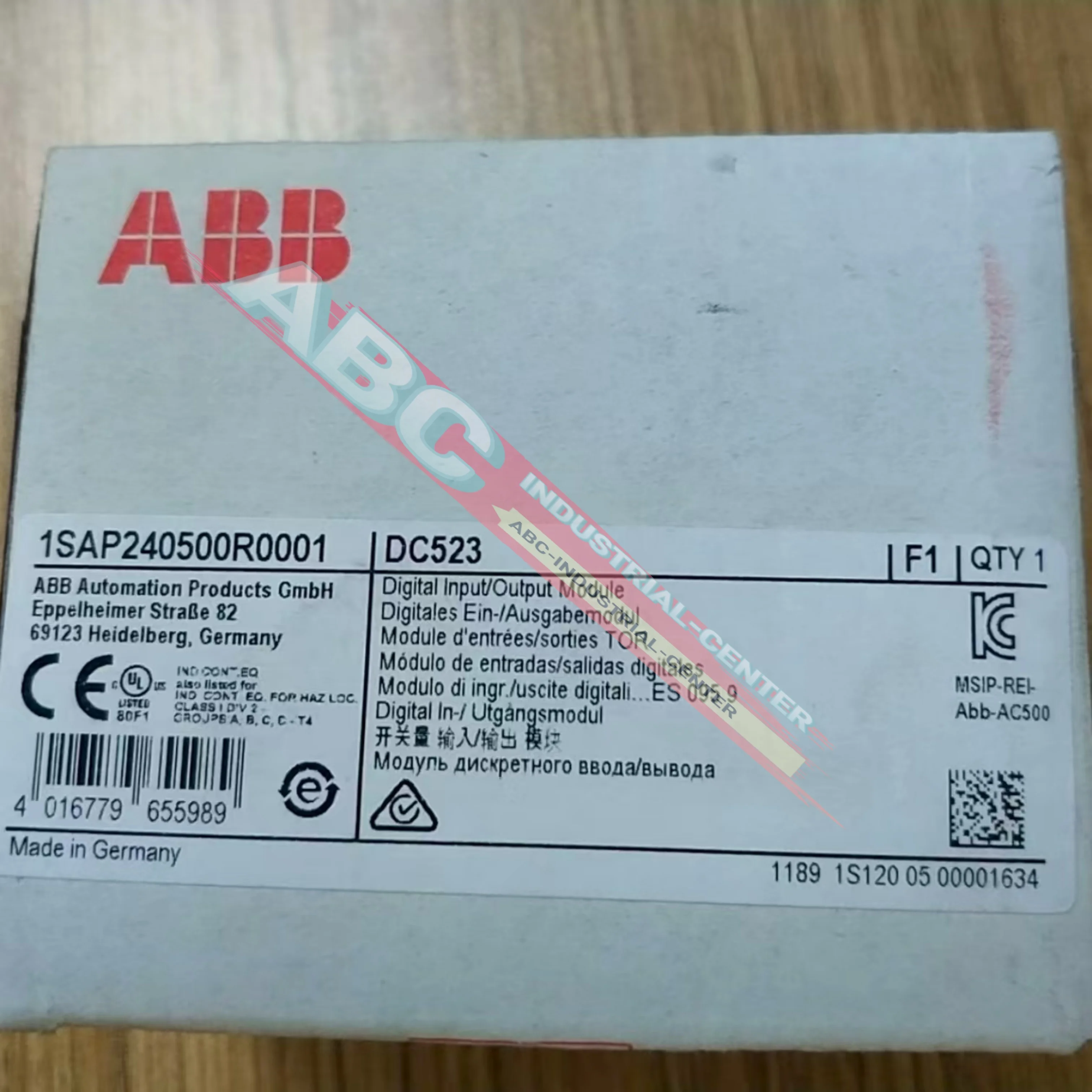 Новый в коробке DC523 1SAP240500R0001 Модуль ПЛК DC532 1SAP240100R0001
Новый в коробке DC523 1SAP240500R0001 Модуль ПЛК DC532 1SAP240100R0001