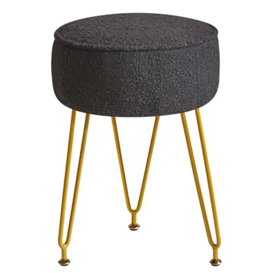 Teddy Veet Round Footrest Ottoman, Makeup Vanity Side Table, Veet Dring Table Seat, Pouf Couch Stool for Living Room Bedroom, W
Teddy Veet Round Footrest Ottoman, Makeup Vanity Side Table, Veet Dring Table Seat, Pouf Couch Stool for Living Room Bedroom, W