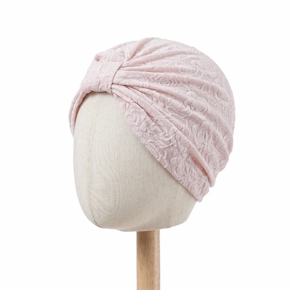 Fashion Jacquard Lace Jacquard Turban Hat Elastic Front Twist Headscarf Cap Comfortable Breathable Beanie Cap Women's Fashion
Fashion Jacquard Lace Jacquard Turban Hat Elastic Front Twist Headscarf Cap Comfortable Breathable Beanie Cap Women's Fashion
