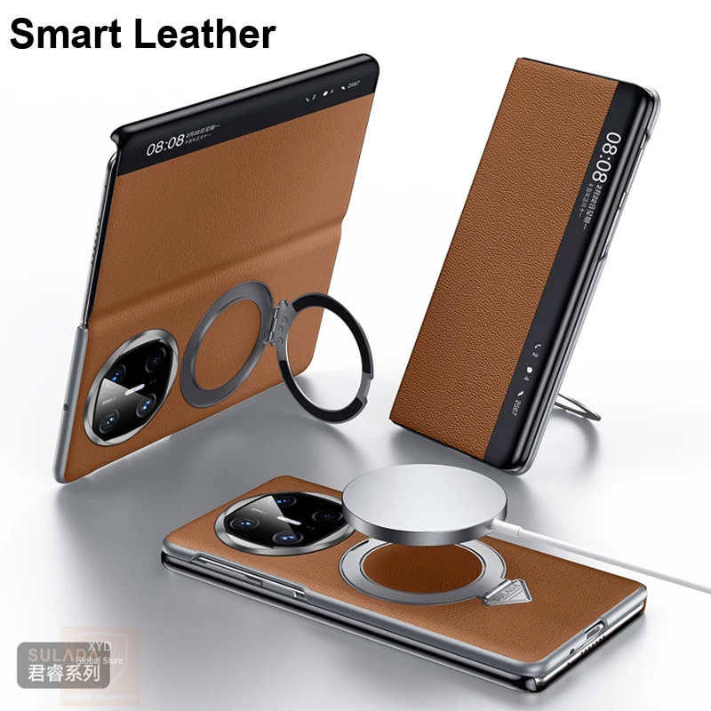 360 Cover For Huawei Mate X6 Geniune Leather Case Flip Smart View Phone Case For Huawei Mate X6 MateX6 Shell Holder Stand Skin 
360 Cover For Huawei Mate X6 Geniune Leather Case Flip Smart View Phone Case For Huawei Mate X6 MateX6 Shell Holder Stand Skin
