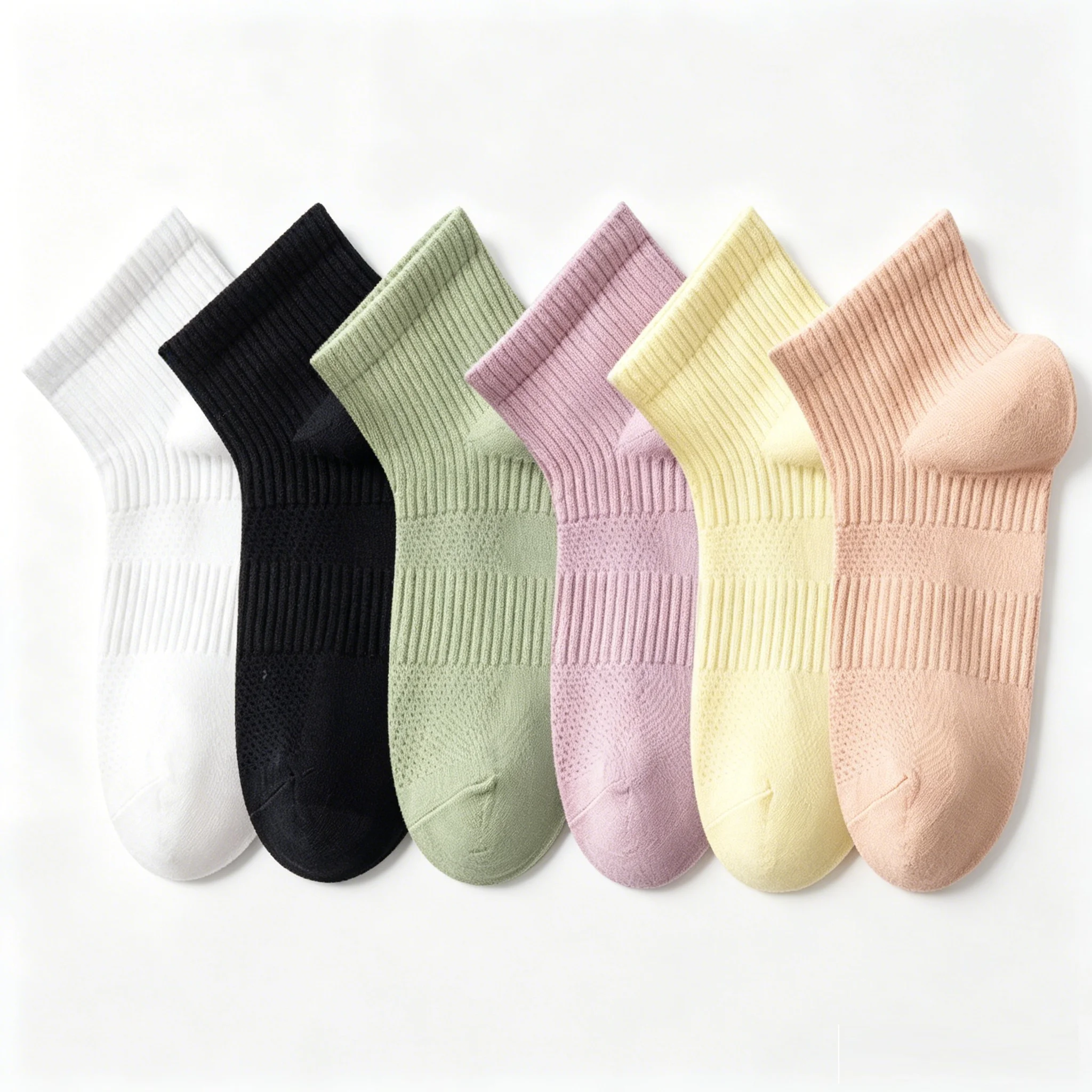 6 Pairs Women 7A Antibacterial Deodorant Breathable Mesh Crew Socks Summer Thin Soft Cotton Daily Casual Calcetines Mujer
6 Pairs Women 7A Antibacterial Deodorant Breathable Mesh Crew Socks Summer Thin Soft Cotton Daily Casual Calcetines Mujer