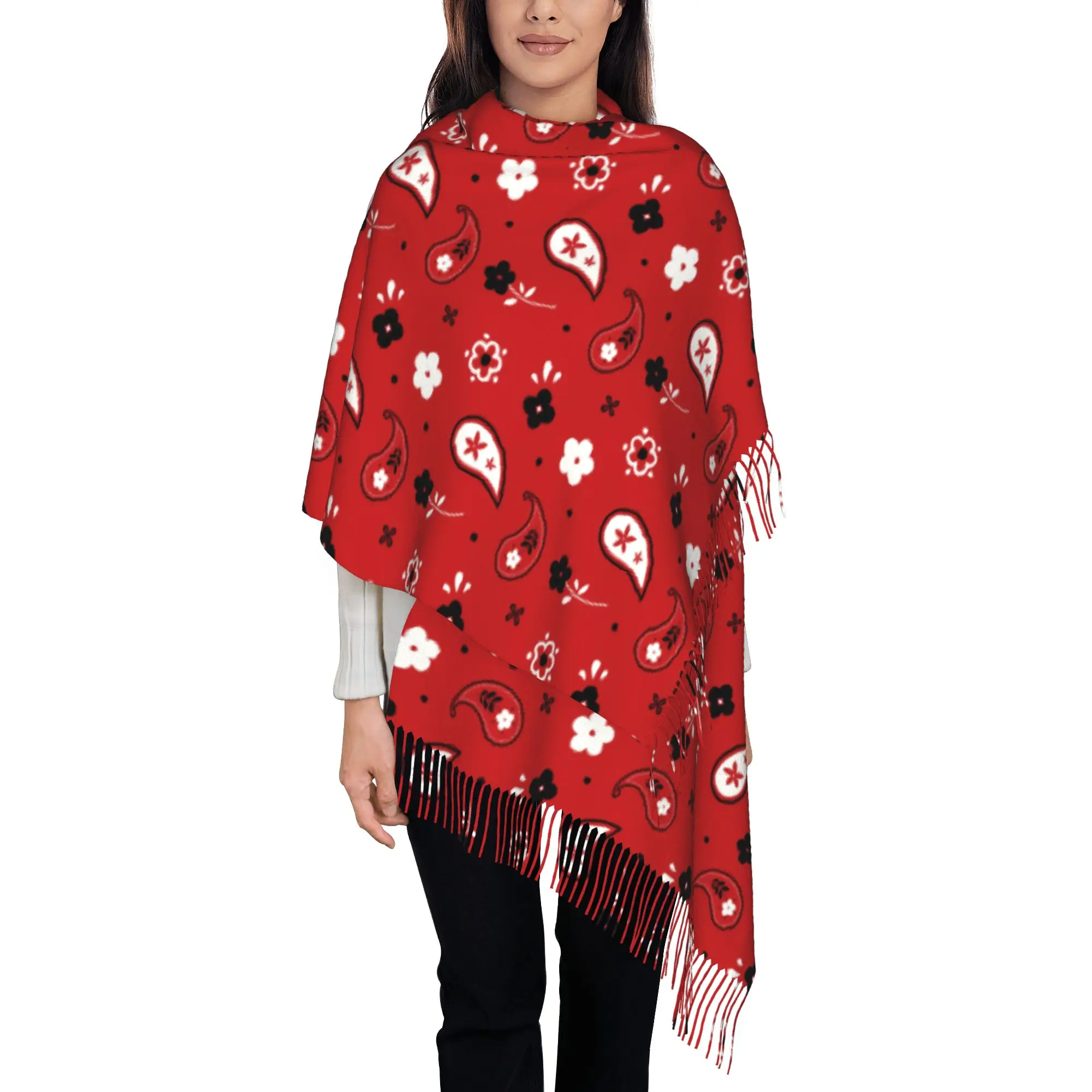 Custom Print Red Bandana Paisley Pattern Scarf Men Women Winter Fall Warm Scarves Shawl Wrap
Custom Print Red Bandana Paisley Pattern Scarf Men Women Winter Fall Warm Scarves Shawl Wrap