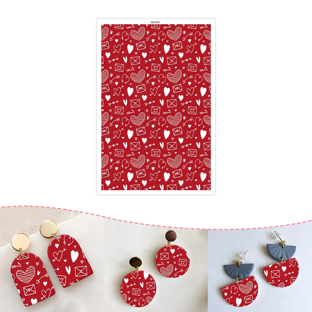 Love Heart Envelope Red Background Polymer Clay Transfer Paper Water Soluble Disposable Stickers Diy Earring Pendant Decal 2025
Love Heart Envelope Red Background Polymer Clay Transfer Paper Water Soluble Disposable Stickers Diy Earring Pendant Decal 2025