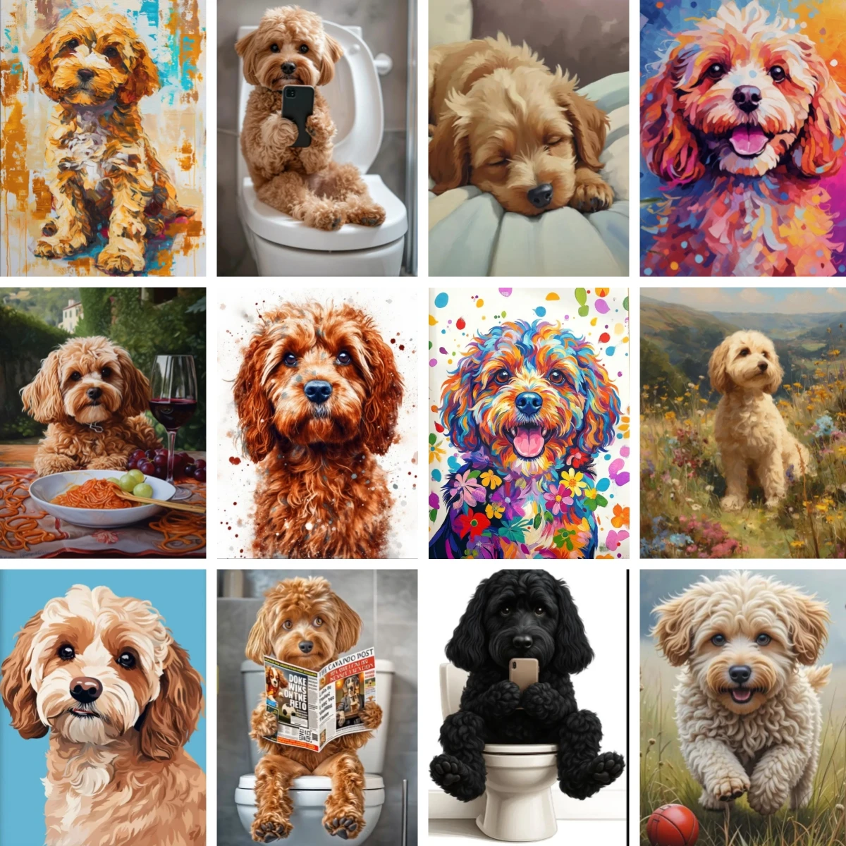 Colorful Cockapoo Dog Pet Abstract Modern DIY Full Square Round Diamond Painting Picture of Rhinestones Kitchen Office Decor
Colorful Cockapoo Dog Pet Abstract Modern DIY Full Square Round Diamond Painting Picture of Rhinestones Kitchen Office Decor