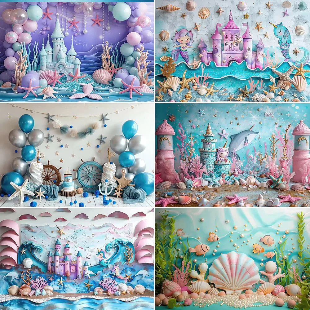 Birthday Background Mermaid Princess Castle Theme Kids Baby Shower Party Decor Poster Photography Backdrop
Birthday Background Mermaid Princess Castle Theme Kids Baby Shower Party Decor Poster Photography Backdrop