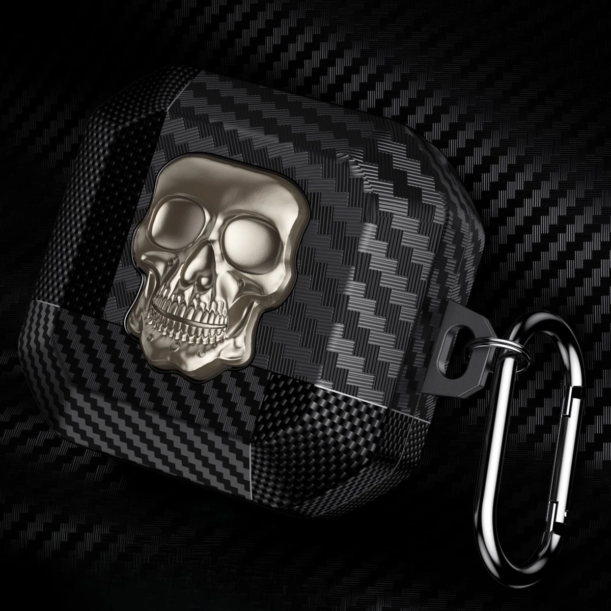 Carbon Fiber Texture Skull Protective Case For Samsung Galaxy Buds 4 Hard Shell Full Cover Shockproof Earphone cover with Metal
Carbon Fiber Texture Skull Protective Case For Samsung Galaxy Buds 4 Hard Shell Full Cover Shockproof Earphone cover with Metal