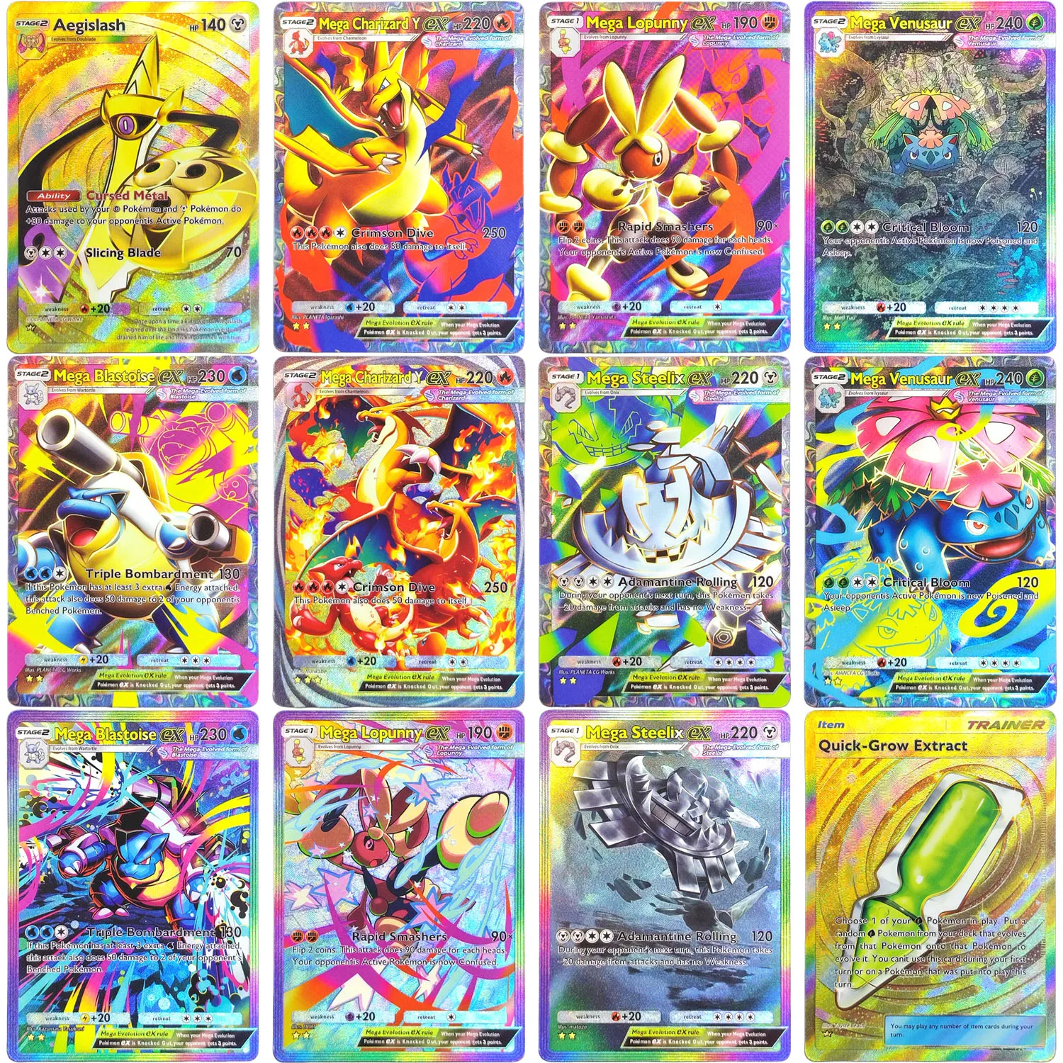 Homemade Pokemon TCG Pocket Crimson Blaze B1a Mega Charizard Y Blastoise Steelix Lopunny Aegislash Clemont Serena Game Card Toy
Homemade Pokemon TCG Pocket Crimson Blaze B1a Mega Charizard Y Blastoise Steelix Lopunny Aegislash Clemont Serena Game Card Toy