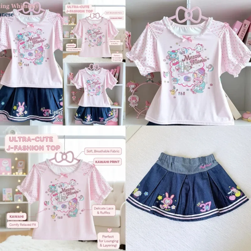 Embroidery Top Set Meo Denim Dresses Y2K Cute Pink Short Sleeve Top Skirt Outfit Sweet Girl Two Piece Set T-shirt Dresses New
Embroidery Top Set Meo Denim Dresses Y2K Cute Pink Short Sleeve Top Skirt Outfit Sweet Girl Two Piece Set T-shirt Dresses New