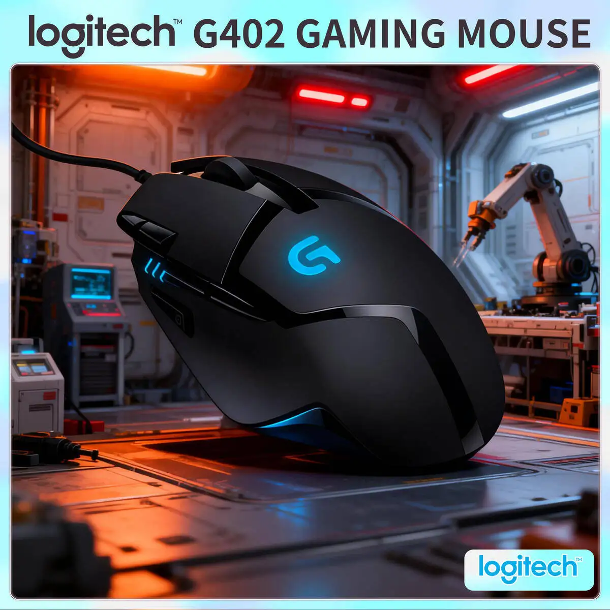Проводная игровая мышь Logitech G402 Hyperion Fury, 8 программируемых кнопок, 4000 точек на дюйм, высокоскоростное отслеживание для геймеров
Проводная игровая мышь Logitech G402 Hyperion Fury, 8 программируемых кнопок, 4000 точек на дюйм, высокоскоростное отслеживание для геймеров