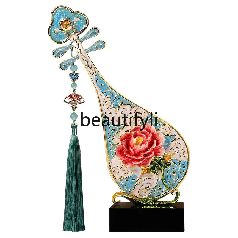 Ornament New Chinese light luxury high-end enamel color pipa living room TV cabinet desktop decoration
Ornament New Chinese light luxury high-end enamel color pipa living room TV cabinet desktop decoration