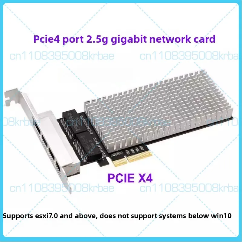 For PCI-E 4-Port 2.5G Gigabit Network Card, Gaming PC Ethernet 4-Port Network Adapter Intel 226 Chipset
For PCI-E 4-Port 2.5G Gigabit Network Card, Gaming PC Ethernet 4-Port Network Adapter Intel 226 Chipset