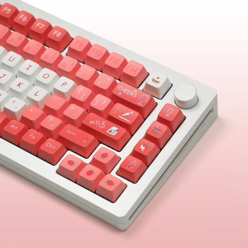 Strawberry Ice Cream Keyboard Caps MDAMDA Height Thermal Sublimation Personalized Positive carve Custom Keycaps
Strawberry Ice Cream Keyboard Caps MDAMDA Height Thermal Sublimation Personalized Positive carve Custom Keycaps