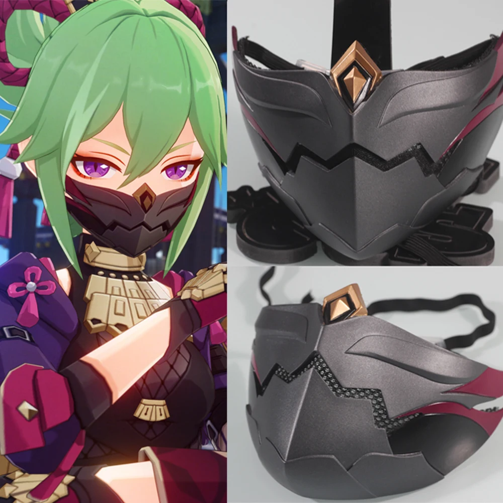 Anime Game Genshin Impact Kuki Shinobu Cosplay Funny Mask Props For Women Halloween Masquerade Party Mask Costumes Accessories
Anime Game Genshin Impact Kuki Shinobu Cosplay Funny Mask Props For Women Halloween Masquerade Party Mask Costumes Accessories