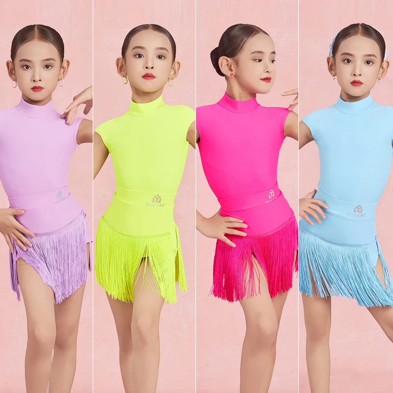 4 Colors Fashion Latin Dance Fringed Dress Girls Latin Dance Professional Dress Children Ballroom Dance Performance Wear 13946
4 Colors Fashion Latin Dance Fringed Dress Girls Latin Dance Professional Dress Children Ballroom Dance Performance Wear 13946