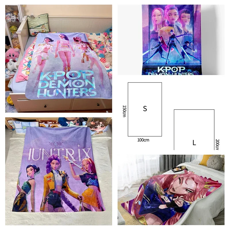 Anime Movie Tapestry Kpop Demon Hunters Cartoon Print Thin Throw Blanket for Bed Bedroom Rug Birthday Gift
Anime Movie Tapestry Kpop Demon Hunters Cartoon Print Thin Throw Blanket for Bed Bedroom Rug Birthday Gift