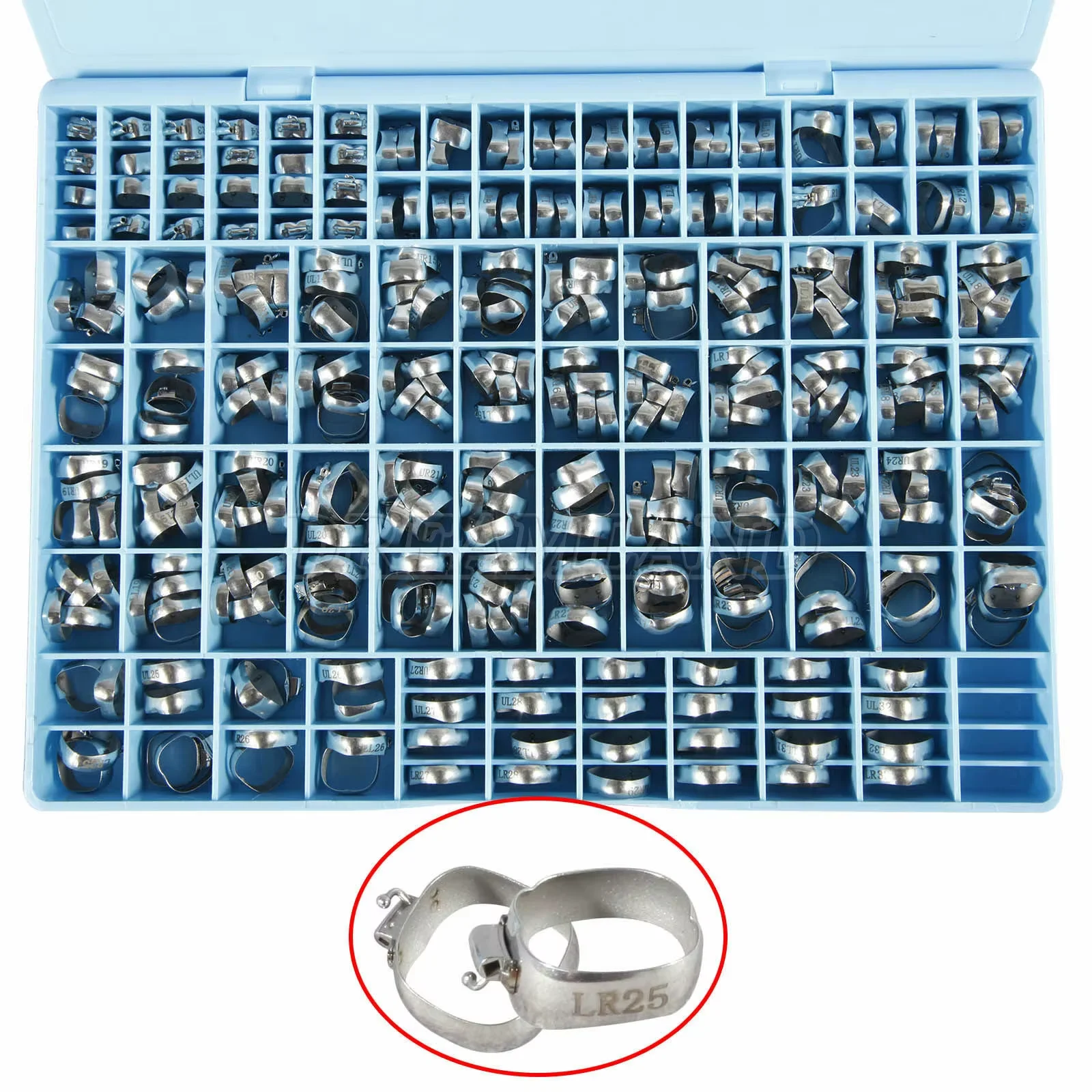 85 Sets/340PCS Dental Stainless Steel Orthodontic 1st Molar Bands With Non-Convertible Roth 022 Single Tube
85 Sets/340PCS Dental Stainless Steel Orthodontic 1st Molar Bands With Non-Convertible Roth 022 Single Tube