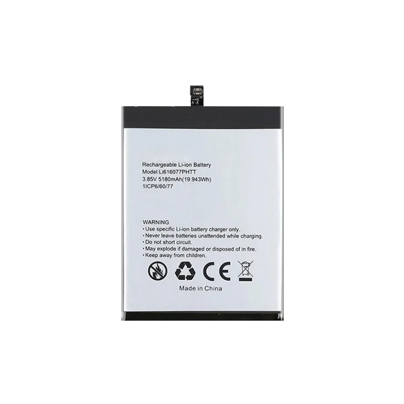 5180mAh High-Efficiency Mobile Phone Battery BV5200 Li616077PHTT For Blackview BV5200
5180mAh High-Efficiency Mobile Phone Battery BV5200 Li616077PHTT For Blackview BV5200