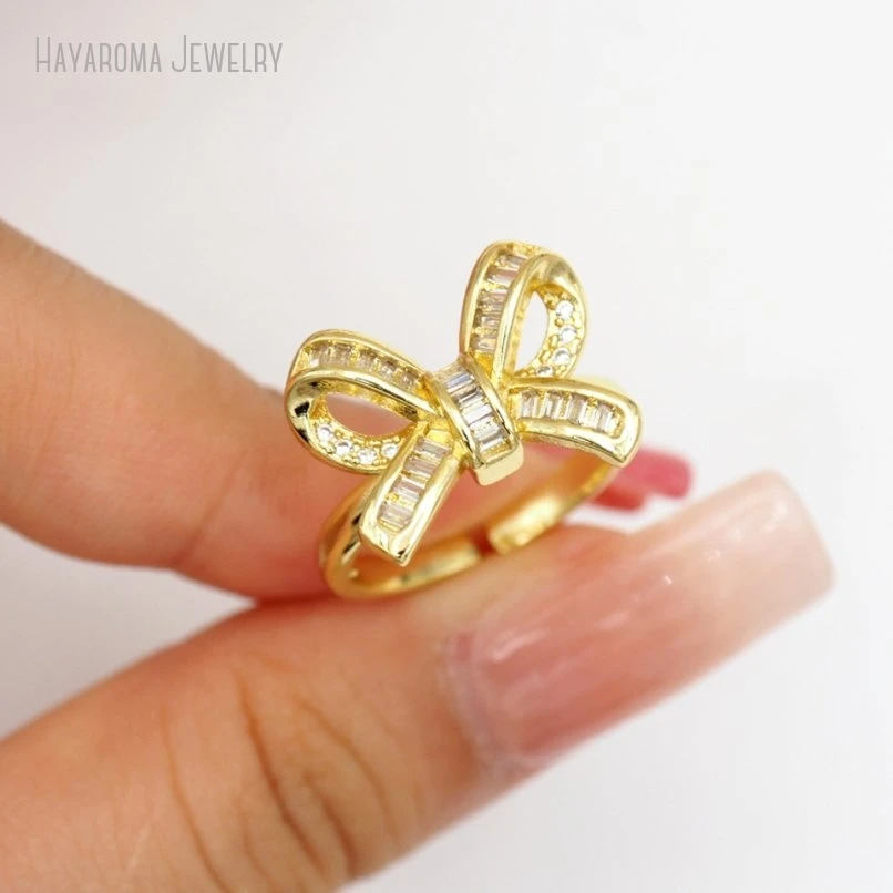 10Pcs Gold Color Bowknot Metal Cubic Zirconia Wholesale Copper Invisible Setting Ring RM51049
10Pcs Gold Color Bowknot Metal Cubic Zirconia Wholesale Copper Invisible Setting Ring RM51049