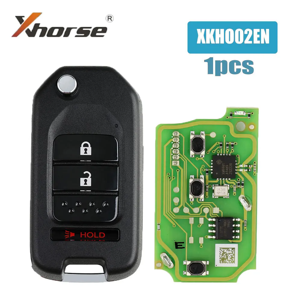 1PCS Xhorse XKHO02EN Wire Remote Key for Xhorse VVDI Key Tool Car Remote Key for Honda Flip 2+1 Buttons English Version Car Keys
1PCS Xhorse XKHO02EN Wire Remote Key for Xhorse VVDI Key Tool Car Remote Key for Honda Flip 2+1 Buttons English Version Car Keys