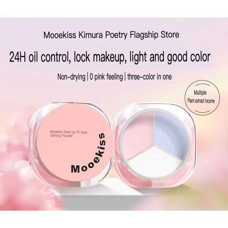 Three Color Dispersing Matte Oil Control Setting Powder for Dry Skin Non-removable Long-lasting Makeup Finish
Three Color Dispersing Matte Oil Control Setting Powder for Dry Skin Non-removable Long-lasting Makeup Finish