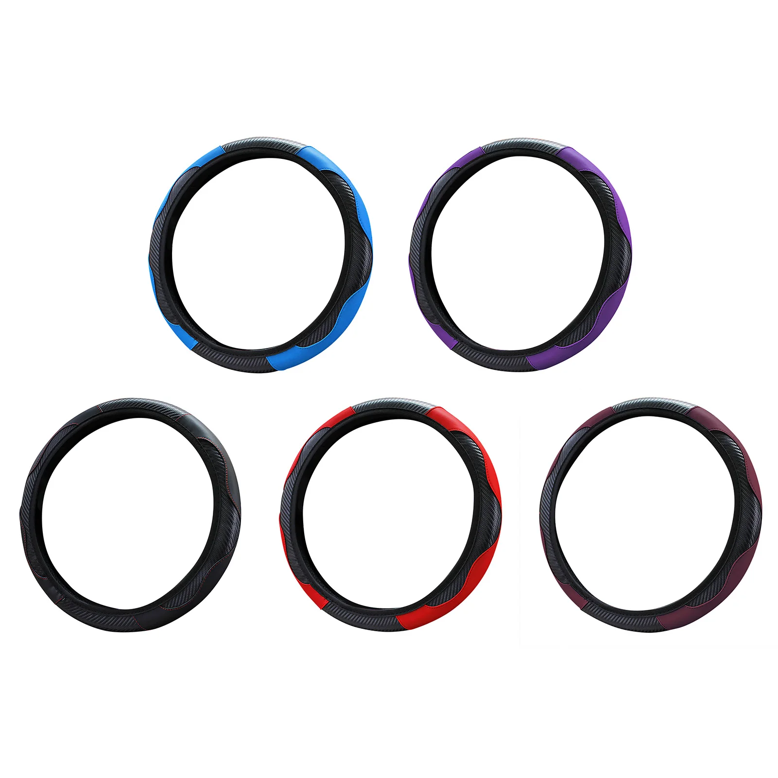 Car Steering Wheel Cover 38CM Comfortable Breathable Non Slip Steering Wheel Cover Fine Workmanship Breathable Carbon
Car Steering Wheel Cover 38CM Comfortable Breathable Non Slip Steering Wheel Cover Fine Workmanship Breathable Carbon