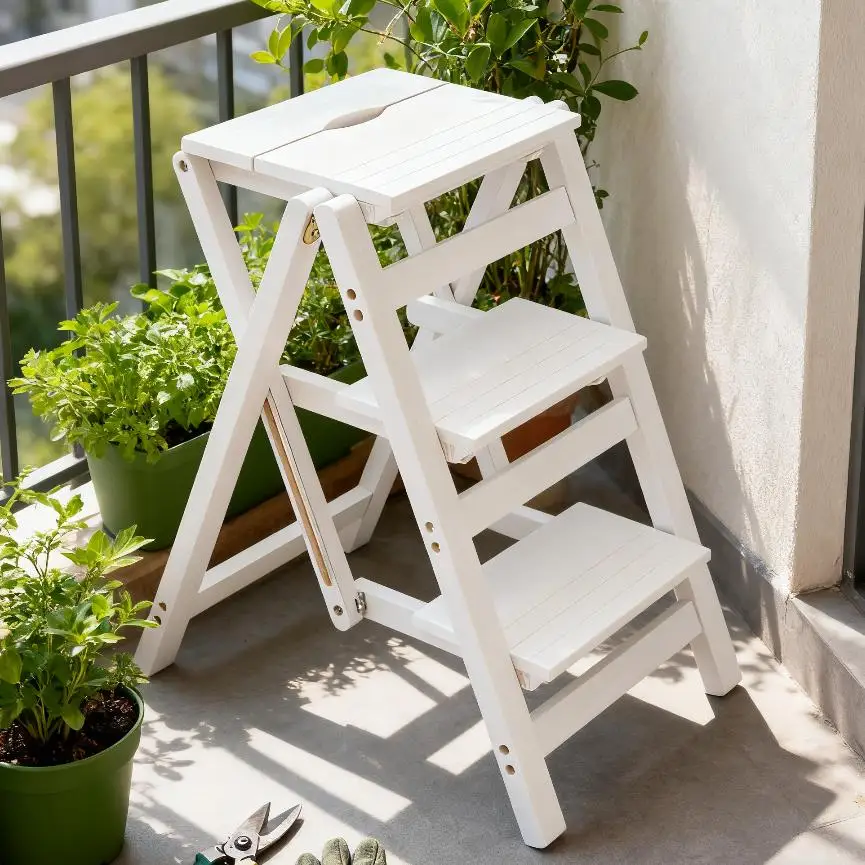 3-Step Folding Wooden Step Stool for Adults Portable Step Ladder Creative Nightstand Counter Chair Anti-Slip Lightweight White
3-Step Folding Wooden Step Stool for Adults Portable Step Ladder Creative Nightstand Counter Chair Anti-Slip Lightweight White