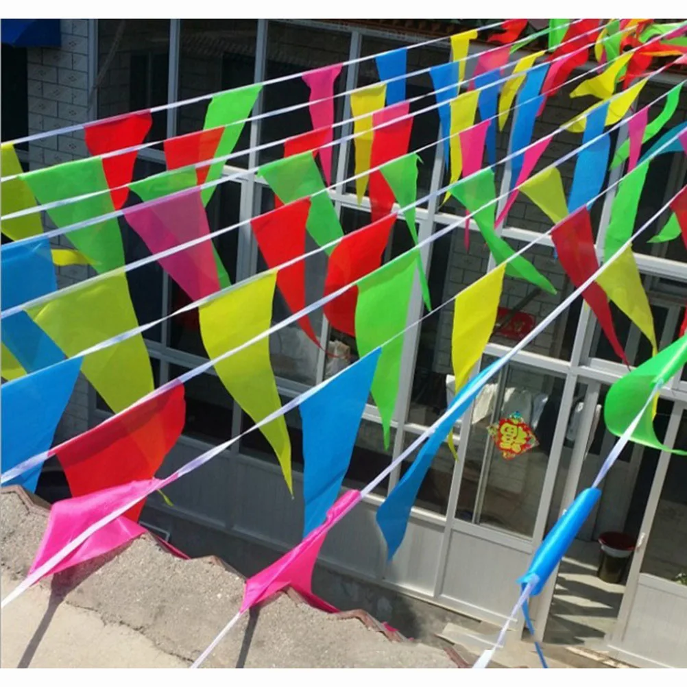 Multicolor Pennant Banner 10 Flags Fabric Bunting Banners for Wedding Baby Kids Birthday Room Triangle Flags
Multicolor Pennant Banner 10 Flags Fabric Bunting Banners for Wedding Baby Kids Birthday Room Triangle Flags