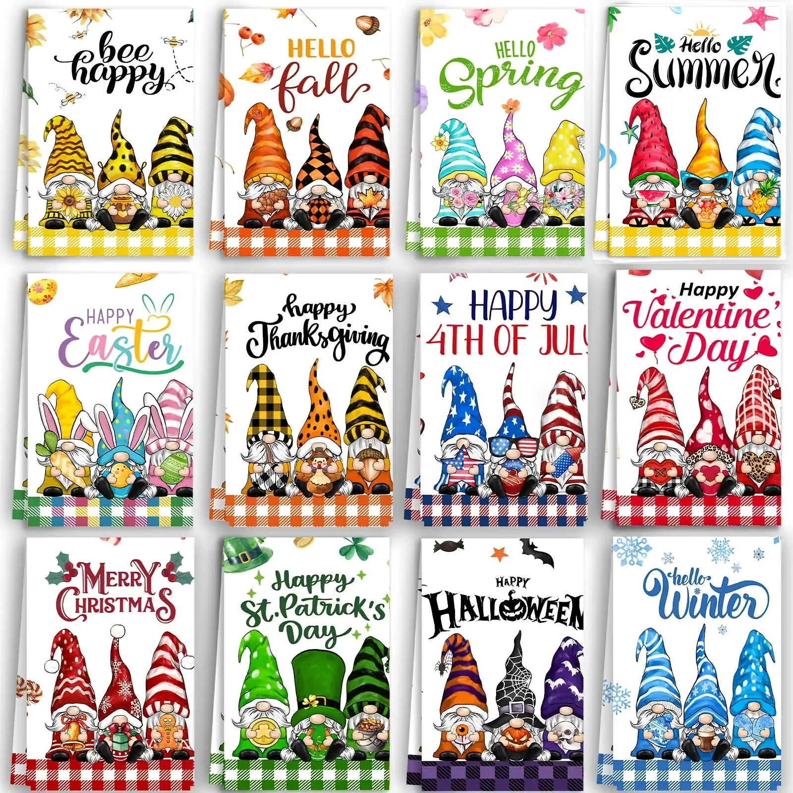 12-Piece Seasonal Kitchen Towel Set – Festive Gnome-Themed Dish Towels for Holiday Cooking, Drying & Decor | Soft, Absorbent Cotton Blend Tea Towels for Everyday Use
12-Piece Seasonal Kitchen Towel Set – Festive Gnome-Themed Dish Towels for Holiday Cooking, Drying & Decor | Soft, Absorbent Cotton Blend Tea Towels for Everyday Use