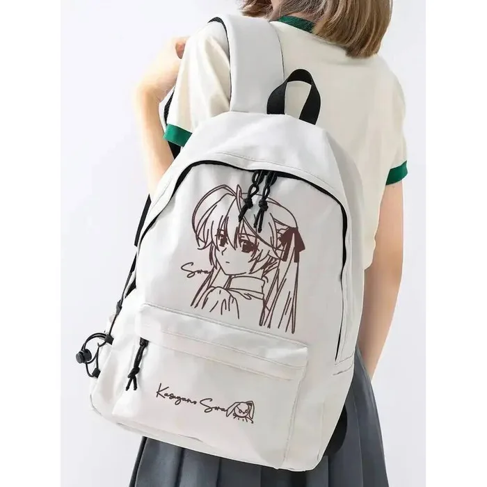 Дышащая сетка, белые школьные сумки Yosuga No Sora для студентов и подростков, рюкзаки большой вместимости, аниме-игра
Дышащая сетка, белые школьные сумки Yosuga No Sora для студентов и подростков, рюкзаки большой вместимости, аниме-игра