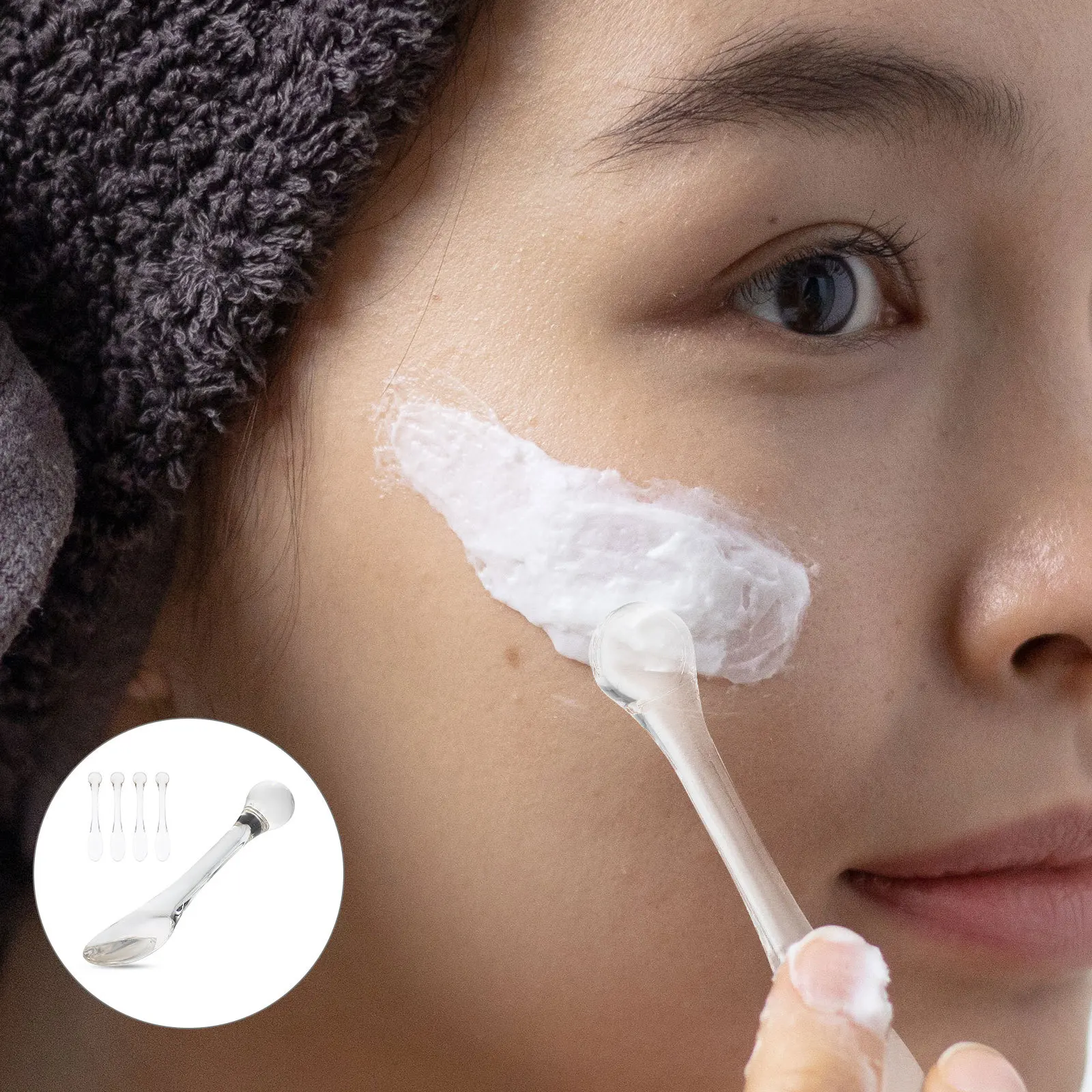 5Pcs Zinc Alloy Eye Cream Massage Spoon Professional Portable Compact Convenient Daily Use Household Eye Applicator
5Pcs Zinc Alloy Eye Cream Massage Spoon Professional Portable Compact Convenient Daily Use Household Eye Applicator