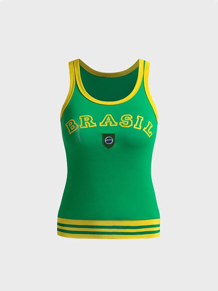 Y2K new European and American women's vest printed open-necked round-neck short-sleeved T-shirt
Y2K new European and American women's vest printed open-necked round-neck short-sleeved T-shirt
