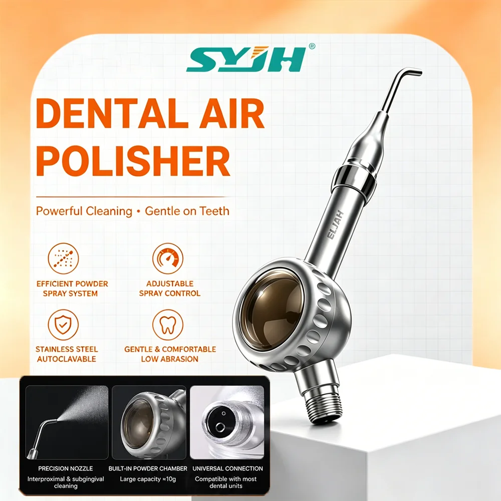 2/4 Holes SYJH Dental Sandblasting Gun Air Prophy Unit Air Abrasion Polisher Compact Airtight Structure Dentist Odontologia Tool
2/4 Holes SYJH Dental Sandblasting Gun Air Prophy Unit Air Abrasion Polisher Compact Airtight Structure Dentist Odontologia Tool