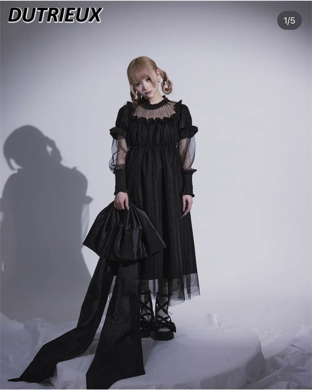 Sweet Cute Girl's Mesh Semi-Transparent Dress Japanese Style All-matching Long Sleeve Solid Color Lady Bottoming Dresses
Sweet Cute Girl's Mesh Semi-Transparent Dress Japanese Style All-matching Long Sleeve Solid Color Lady Bottoming Dresses