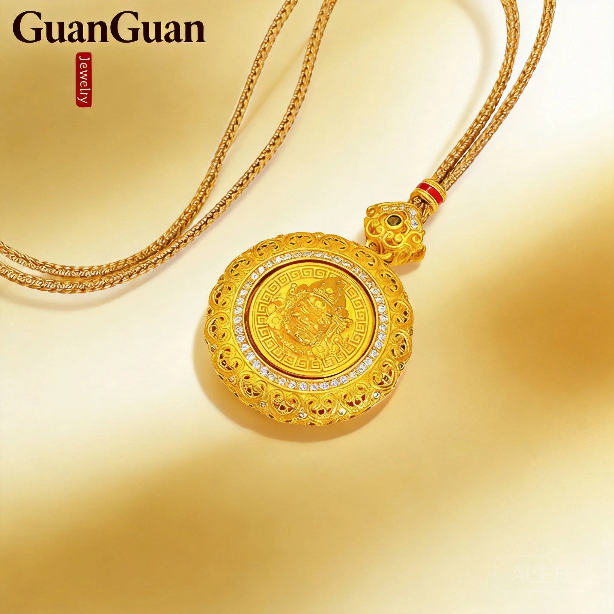 2026 Chinese Style Rotatable Yellow Jambhala Pendant Necklace Womens Gold Plated Inlaid Zircon Eight Treasures Compass Sweater
2026 Chinese Style Rotatable Yellow Jambhala Pendant Necklace Womens Gold Plated Inlaid Zircon Eight Treasures Compass Sweater