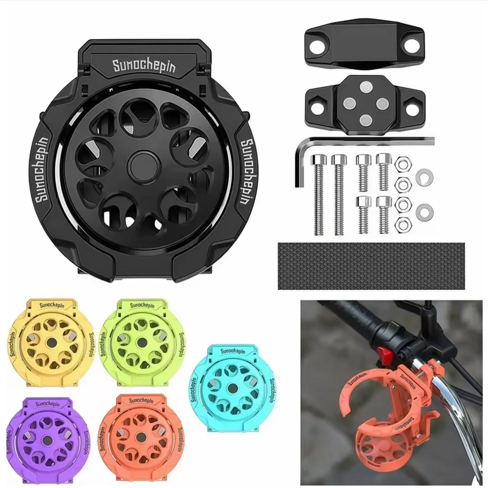 Adjustable Motorcycle Water Bottle Holder 360° Rotation Handlebar Mount Anti-Shake Universal Fit for Bike Scooter Electric Bike
Adjustable Motorcycle Water Bottle Holder 360° Rotation Handlebar Mount Anti-Shake Universal Fit for Bike Scooter Electric Bike