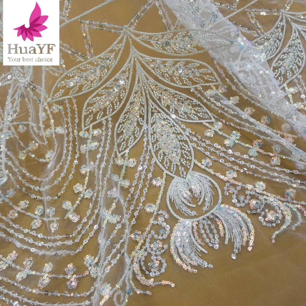 1 Yard Hot Selling White Sequins Lace Wedding Bridal Dress Wholesale Price Fabric HY1848-2
1 Yard Hot Selling White Sequins Lace Wedding Bridal Dress Wholesale Price Fabric HY1848-2