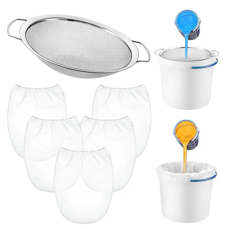 ABNM 5 Pcs 5 Gallon Paint Strainer Bag Nylon Filter Bag 60 Mesh Stainless Steel Paint Filter For Latex Hydroponics Gardening
ABNM 5 Pcs 5 Gallon Paint Strainer Bag Nylon Filter Bag 60 Mesh Stainless Steel Paint Filter For Latex Hydroponics Gardening