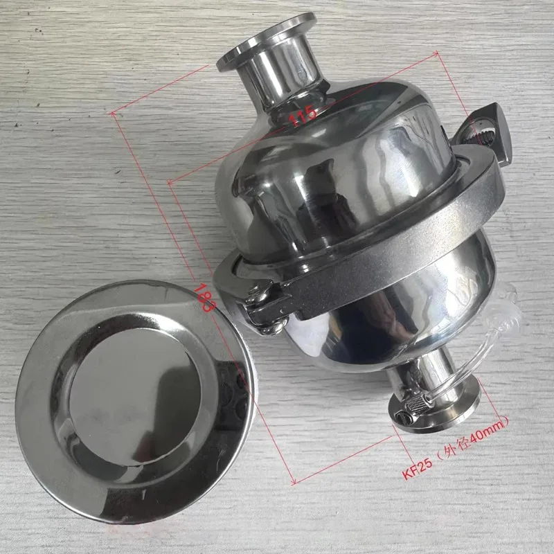 304 Stainless Steel KF25 Vacuum Pump Oil Mist Eliminator – Fully Sealed Exhaust Filter with Oil Return Valve
304 Stainless Steel KF25 Vacuum Pump Oil Mist Eliminator – Fully Sealed Exhaust Filter with Oil Return Valve