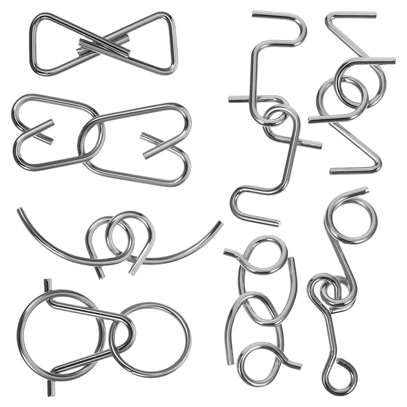 1Set Brain Interlock Puzzle Game Metal Educational Challenge for Kids and Adults Intelligence Hand Eye Coordination Development
1Set Brain Interlock Puzzle Game Metal Educational Challenge for Kids and Adults Intelligence Hand Eye Coordination Development