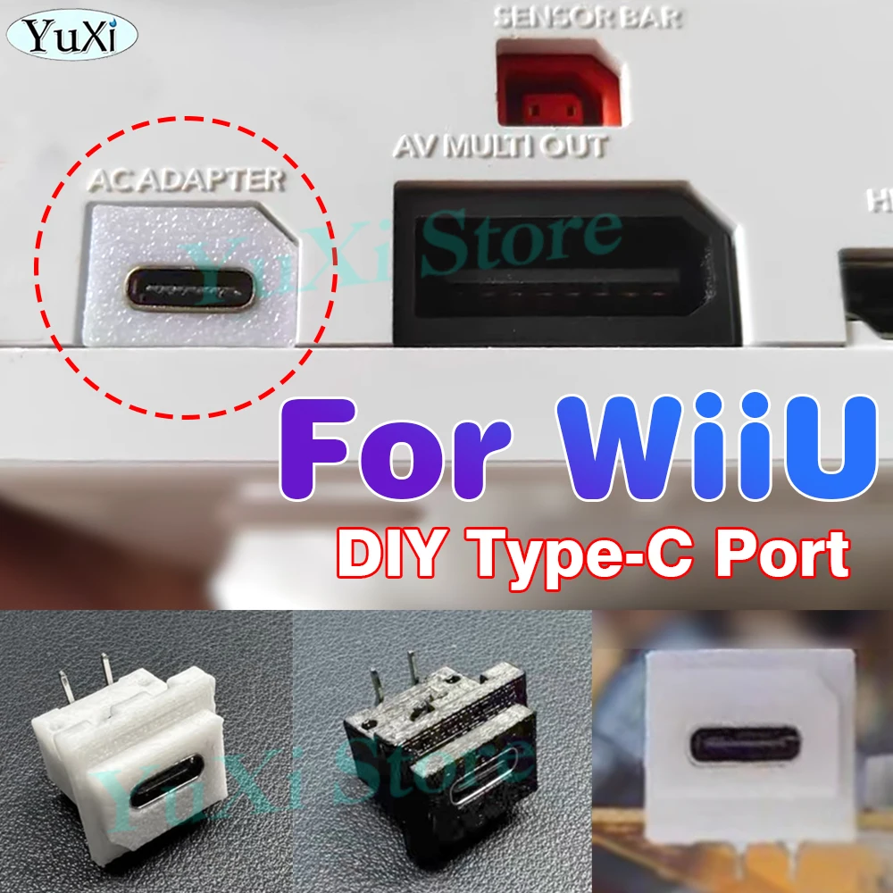 USB Type-C Charging Port For Wii U Game Console Charge Socket Interface Connector PD Power to WiiU Adapter Female Tail Plug
USB Type-C Charging Port For Wii U Game Console Charge Socket Interface Connector PD Power to WiiU Adapter Female Tail Plug