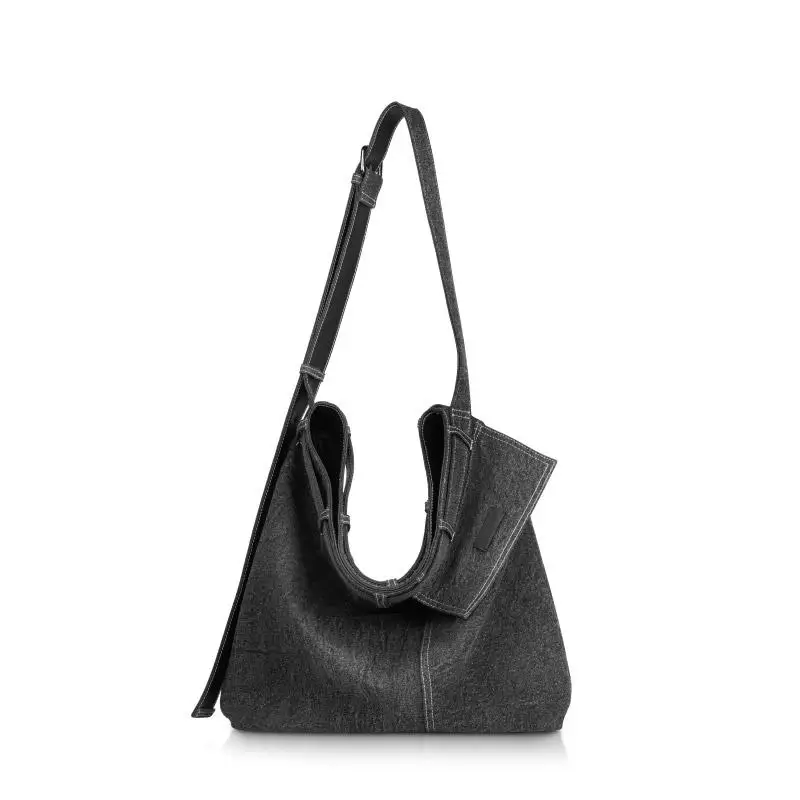 European And American Retro Large Capacity Denim Crossbody Bag Original Design Simple Casual Versatile Shoulder Bag For Women
European And American Retro Large Capacity Denim Crossbody Bag Original Design Simple Casual Versatile Shoulder Bag For Women