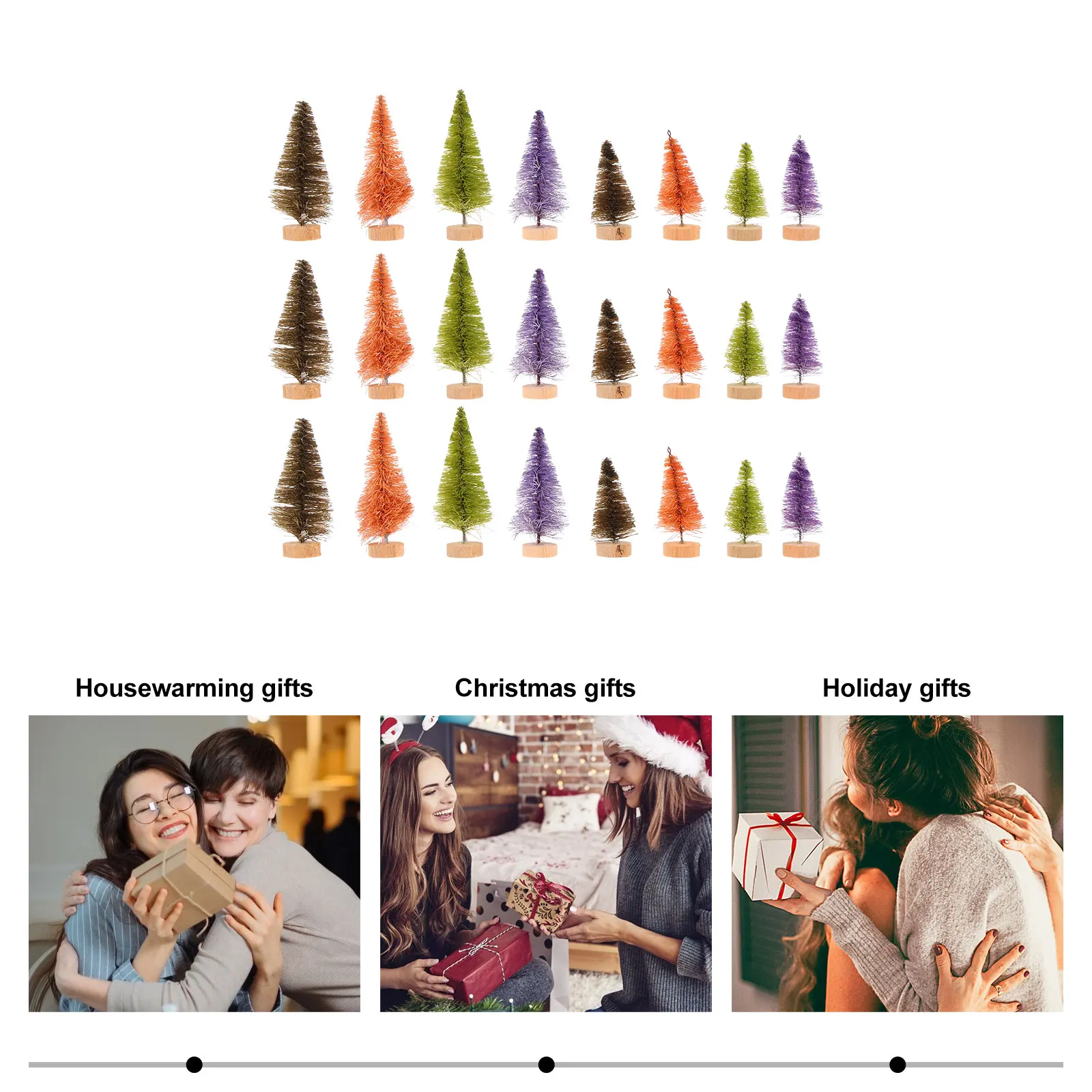 24Pcs Small Christmas Tree Decorative Xmas Tree Tabletop Ornaments Holiday Cheer Party Decor Home Festival Scene Decor
24Pcs Small Christmas Tree Decorative Xmas Tree Tabletop Ornaments Holiday Cheer Party Decor Home Festival Scene Decor