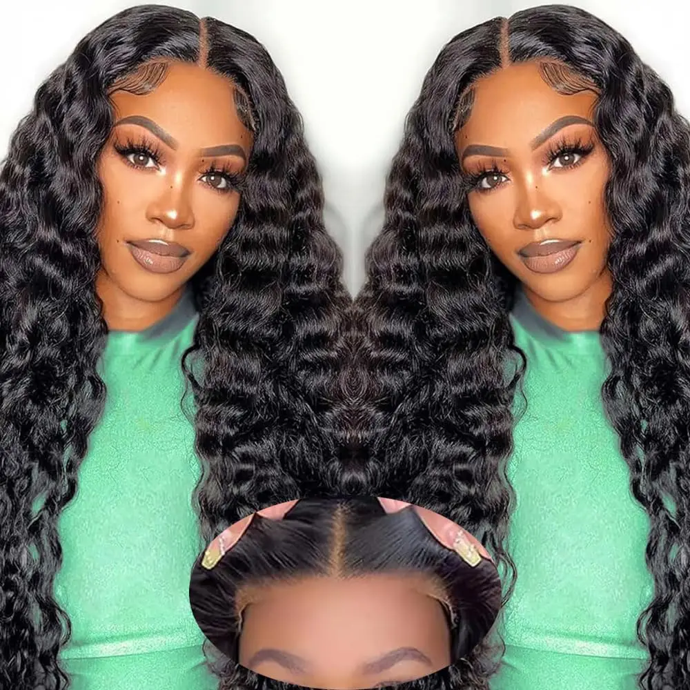 Glueless Wigs Human Hair Pre Plucked Pre Cut 5x5 Hd Lace Closure Wigs Wear and Go Deep Wave 4x4 Lace Closure Wigs for Women
Glueless Wigs Human Hair Pre Plucked Pre Cut 5x5 Hd Lace Closure Wigs Wear and Go Deep Wave 4x4 Lace Closure Wigs for Women