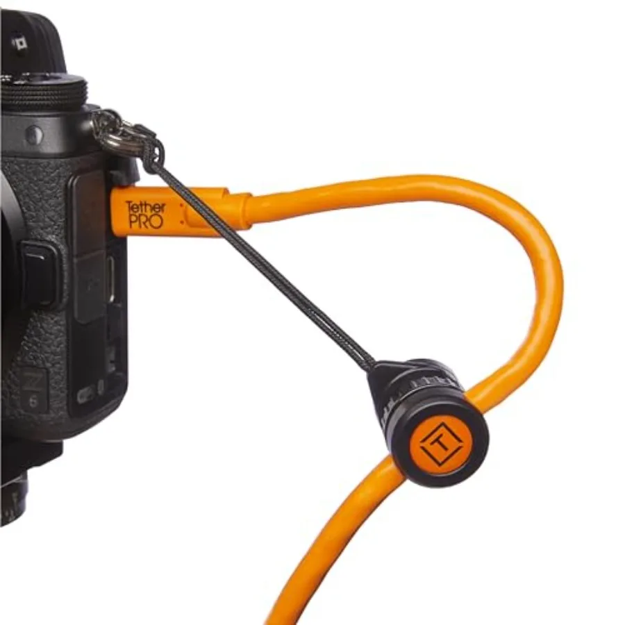 TetherGuard Camera Support Cable Management, 3 Pack for studio use, nylon braided, black, tangle-free and adjustable
