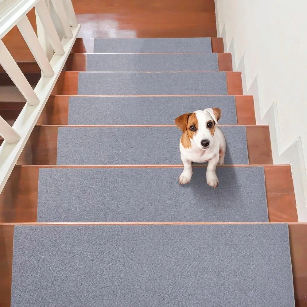 Stair Treads Carpet Non Slip Indoor 8x30 Stair Runner Mat for wooden Steps Elderly Dog for kids Safety 15 Pcs Gray
Stair Treads Carpet Non Slip Indoor 8x30 Stair Runner Mat for wooden Steps Elderly Dog for kids Safety 15 Pcs Gray