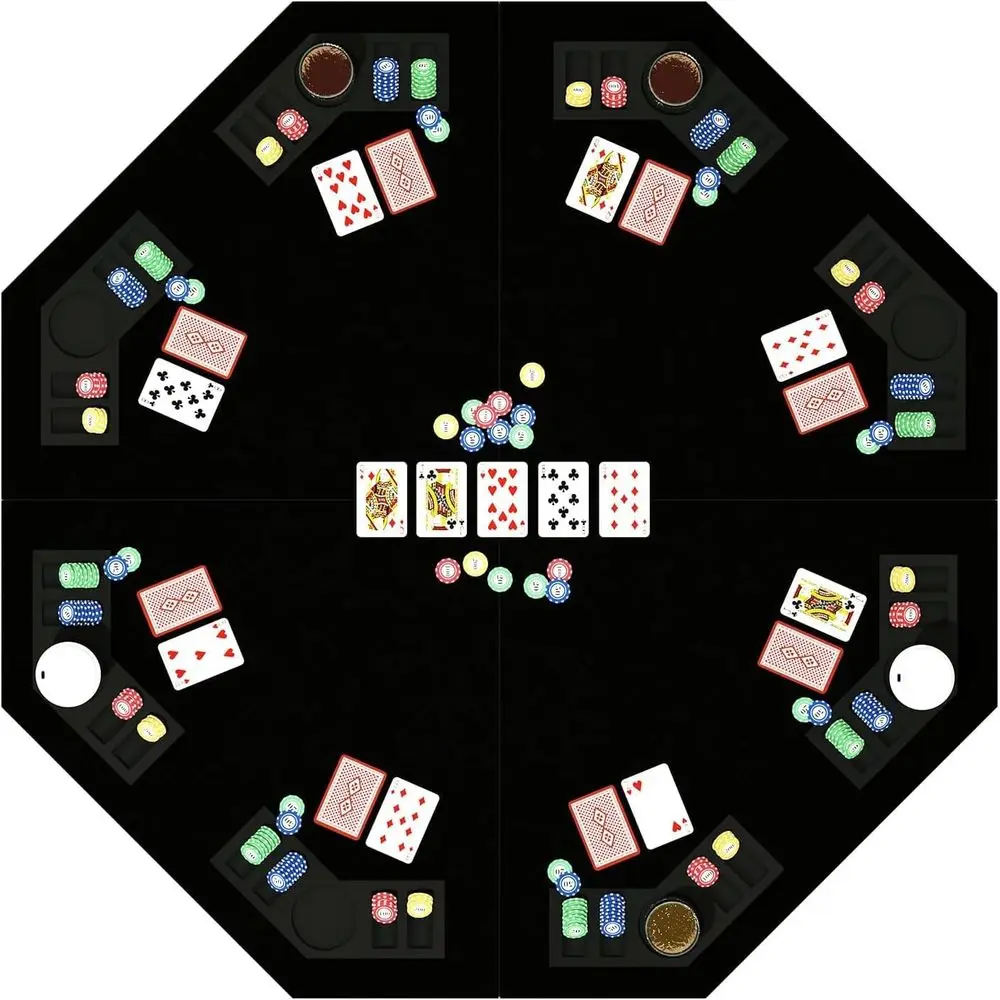 48 Inch oldable Poker Table Top or 8 Players, Octagon Poker Table Topper with Chips Tray & Cup Holders, Proional Texas Hold’em P
48 Inch oldable Poker Table Top or 8 Players, Octagon Poker Table Topper with Chips Tray & Cup Holders, Proional Texas Hold’em P